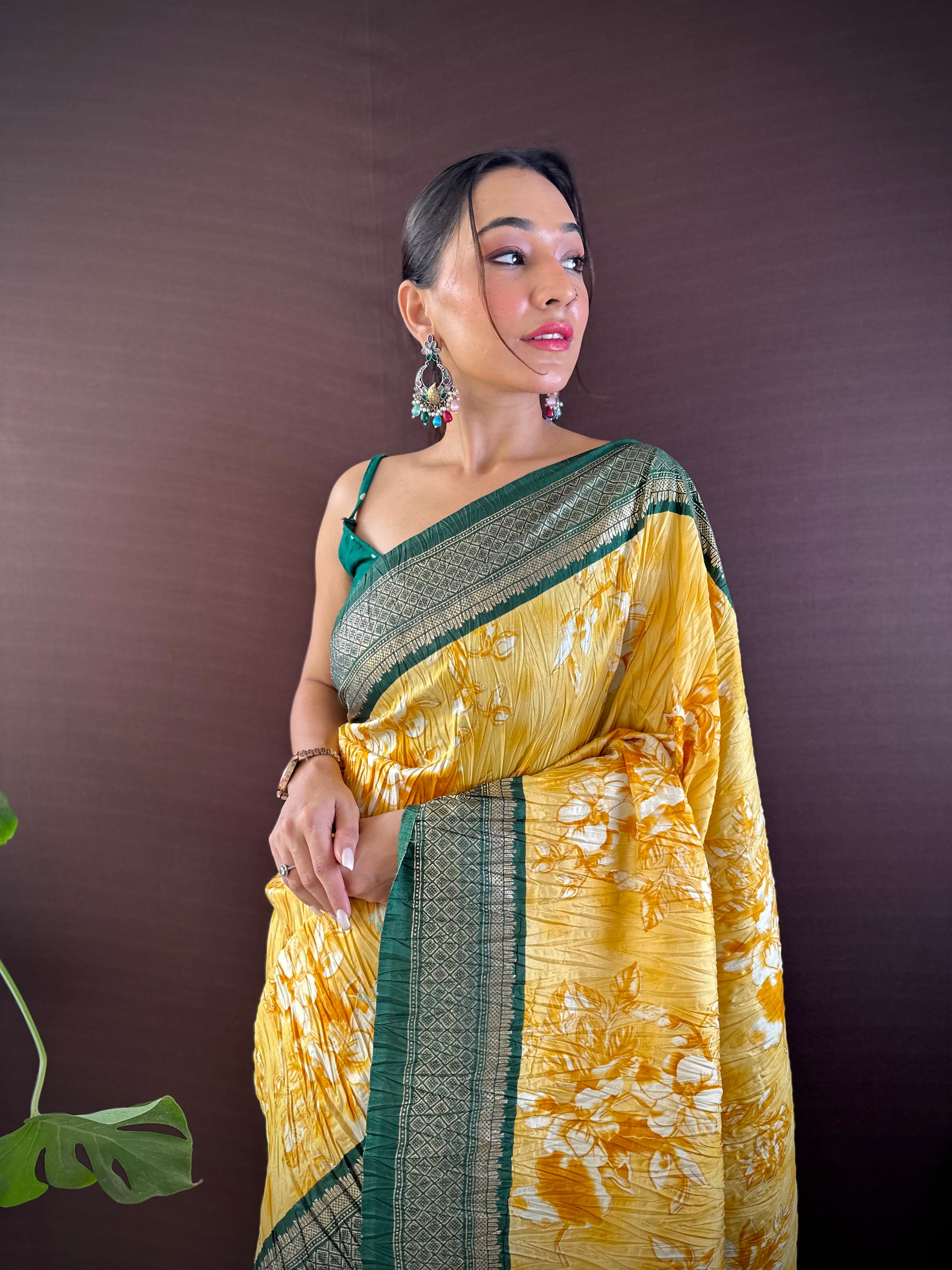 Perfect Wedding Handloom Weaving Saree