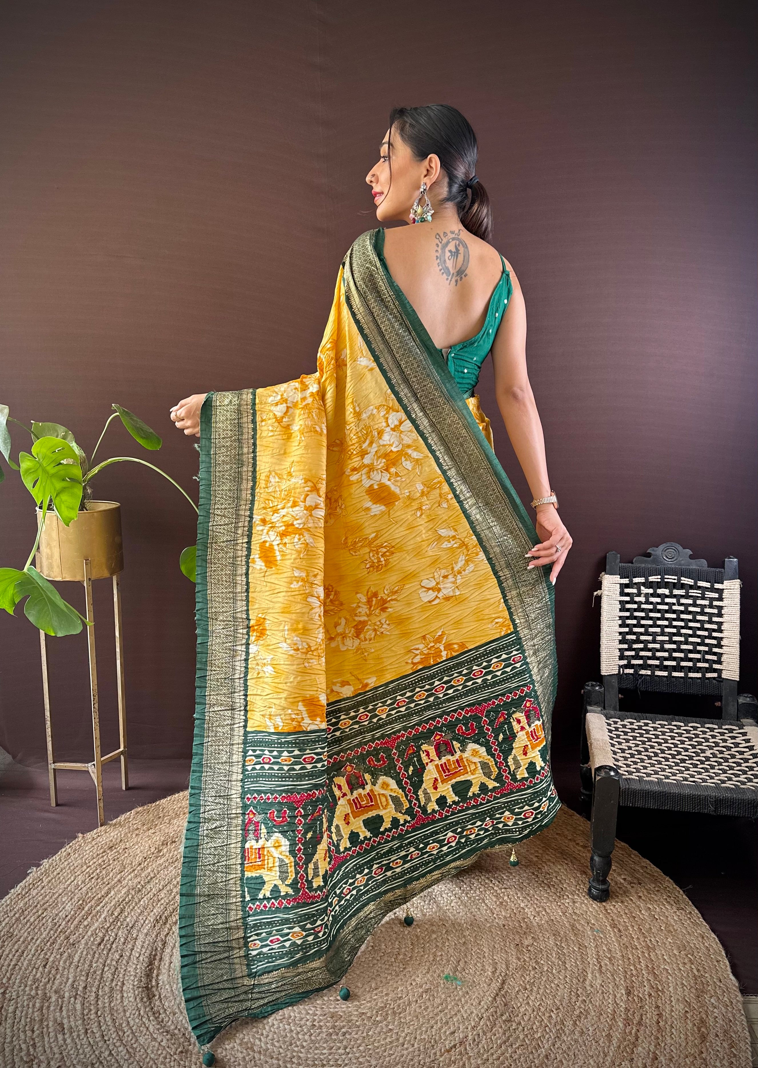 Perfect Wedding Handloom Weaving Saree