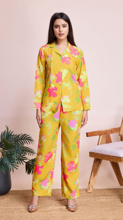 Rayon Slub summer special co-ord set