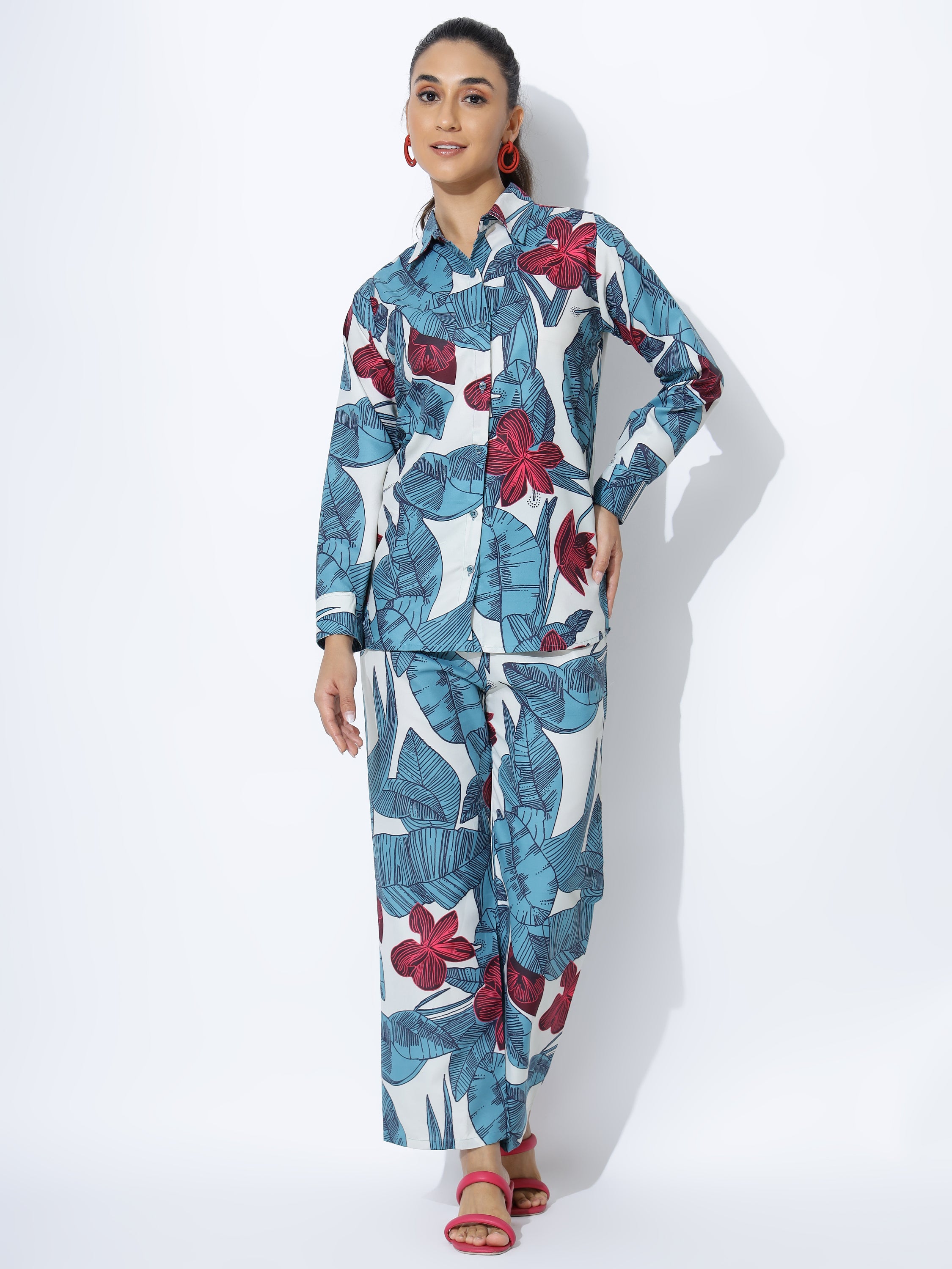 Cotton Rayon  Ready To wear Co-Ords Set