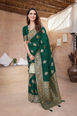 Pure Pethani Silk With Jari Weave Saare