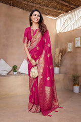 Pure Pethani Silk With Jari Weave Saare